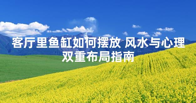 客厅里鱼缸如何摆放 风水与心理双重布局指南